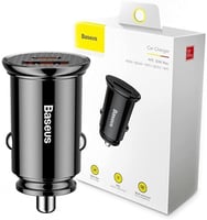 يسوس شاحن سيارة A + C 30 وات PPS - أسود