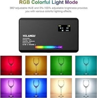 ايكام مصباح فيديو W140 RGB LED قابل لاعادة الشحن ل...