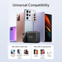 أنكر - شاحن جداري باور بورت 3 بمنفذ تايب سي بقوة 2...