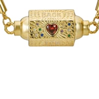 بهجة سلسال بتعليقة سداسية مطلي بالذهب brass gold p...