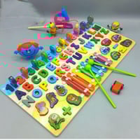 لعبة خشبية تعليمية 6 في 1