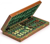 لوح شطرنج خشبي احترافي قابل للطي