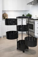 الرفوف الدوارة 360° رفوف تخزين دوّارة بعجلات