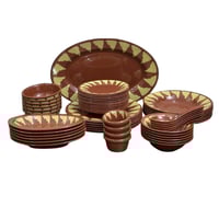 طقم تراثي ميلامين 65 قطعة جودة عالية، تصميم عصري و...