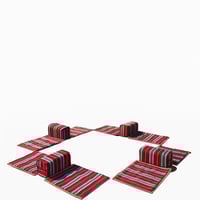 طقم جلسة أرضي للرحلات