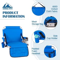 كرسي ارضي قابل للطي