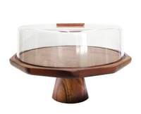 ستاند كيك خشب بقاعدة