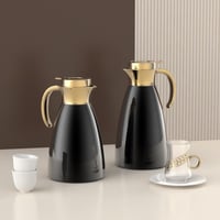 طقم ترامس استيل اصلي لتر ونص + لتر استيل