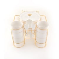 طقم شوربة ذهبي 15 قطعة