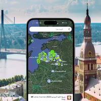 خريطة لاتفيا السياحية 2026 ©