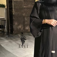 عباية كتان كسرات مموج