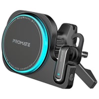 بروميت - شاحن لاسلكي سريع 15 واط مع سماعة بلوتوث م...