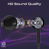 بروميت - سماعة أذن سلكية أحادية ديناميكية، تأتي مع...