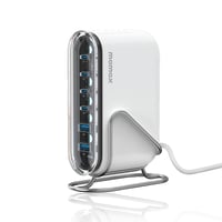 موماكس - منصة شحن مكتبي 4 منافذ PD ومنفذين USB-A ب...