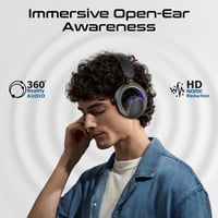 بروميت - سماعات رأس لاسلكية مفتوحة الأذن مزودة بسم...