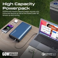 بروميت - ثلاجة صغيرة متنقلة بسعة 40 لتر مزودة ببطا...