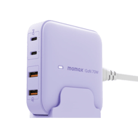 موماكس - شاحن مكتبي ون بلق بتقنية GaN بمنفذين USB-...