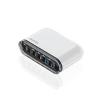 موماكس - منصة شحن مكتبي 4 منافذ PD ومنفذين USB-A ب...