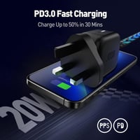 جودا - شاحن جداري 2in1 Core charging combo بمنفذ U...