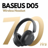 بيسوس - سماعة رأسيه لاسلكيه D05 - أسود