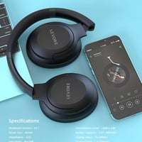 سماعة رأس ليفوري لاسلكية - أسود