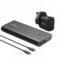 انكر - كومبو بطارية متنقلة 26800 + راس جداري 45 وا...