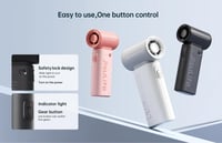 مروحة محمولة _ منفاخ هواء جيسو لايف 9 -رمادي فاتح