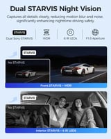 ازدوم - داش كام AZDOME M550 Max ثلاث كاميرات أمامي...