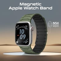 بروميت - سوار ساعة مميز من السيليكون مع إغلاق مغنا...