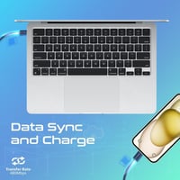 بروميت - كيبل شحن من USB-C إلى لايتينينغ بتوصيل طا...