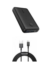 انكر - بطاريه 10.000 ملي امبير + كايبل من بيسوس US...