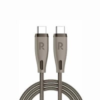 راف باور - كيبل شحن نايلون من USB-A سي إلى لايتنين...