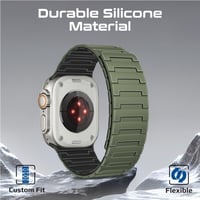 بروميت - سوار ساعة مميز من السيليكون مع إغلاق مغنا...