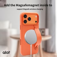 ألوت - كفر alot لايفون17 بروماكس جلد MagSafe بمسكة...