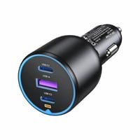 يوجرين - شاحن سيارة بمنفذين USB-C وبمنفذ USB وبقوة...