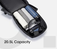 ألوت - حقيبة ظهر للابتوب بسعة 20.5 لتر - اسود