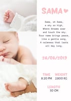 لوحة بـِ معنى إسم طفلك