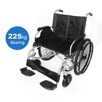 كرسي متحرك شديد التحمل لوزن حتى 225 كيلو