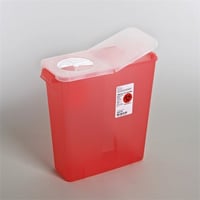 حاوية نفايات طبية 4 لتر جداري احمر Sharps Containe...