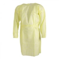 ISOLATION GOWN YELLOW , ELASTIC CUFF 20 - 25 g Pin...