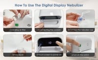 جهاز استنشاق البخار نيبولايزر الرقمي من ام كير