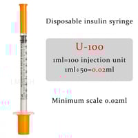 بي دي ميكرو فاين بلس سرنجات انسولين 1 مل 6 مم 100...