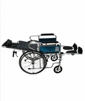 كرسي متحرك المونيوم مع رافع رجل مقاس 46
