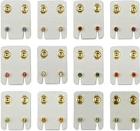 حلق طبي امريكي 12 حبة الوان مختلفة