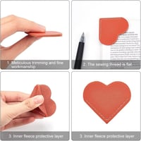 إشارة مرجعية صغيرة محمولة على شكل قلب 5 قطع