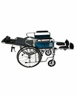 كرسي متحرك المونيوم مع رافع رجل مقاس 46