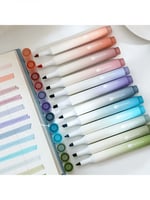 12 قطعة موراندي لون هايلايتر قلم