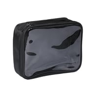 هارتس شنطة مكياج شفافة سوداء عملية-مقاس m