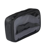 هارتس شنطة مكياج شفافة سوداء عملية-مقاس L