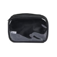 هارتس شنطة مكياج شفافة سوداء عملية-مقاس s